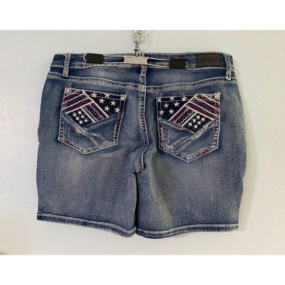 Vintage Patriotic Stars & Stripes Denim Shorts - Picture 6 of 6